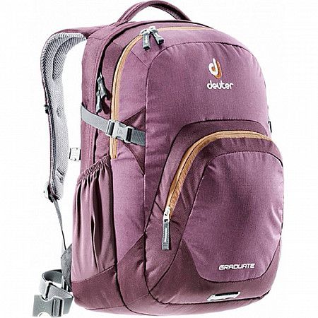 На картинке изображен Рюкзак Deuter Daypacks Graduate 28 aubergine-lion Рюкзак Deuter Daypacks Graduate 28 aubergine-lion