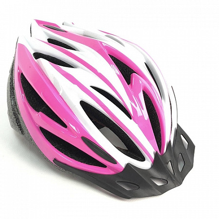 Велошлем Ausini VT19-10103 Pink/White