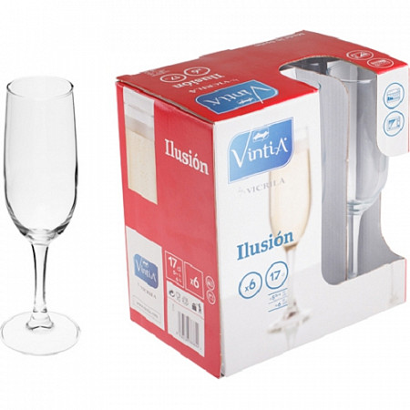 Набор бокалов для вина Vinita 6 штук по 0,17 л V051340