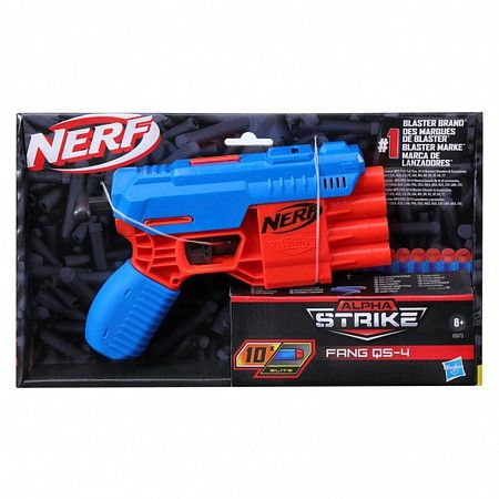Бластер Nerf Альфа Страйк Фанг Alpha Strike Fang QS-4 (E6973) blue