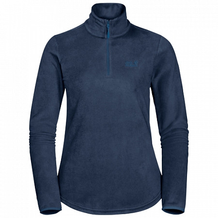 На картинке изображен Джемпер женский Jack Wolfskin Echo Women dark indigo Джемпер женский Jack Wolfskin Echo Women dark indigo