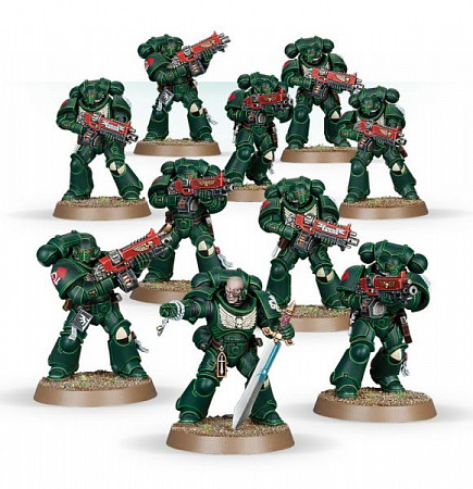 На картинке изображен Фигурки Games Workshop Warhammer: Dark Angels Primaris Intercessors 44-72 Фигурки Games Workshop Warhammer: Dark Angels Primaris Intercessors 44-72