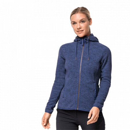 Джемпер женский Jack Wolfskin Patan Hooded Jacket W lapiz blue