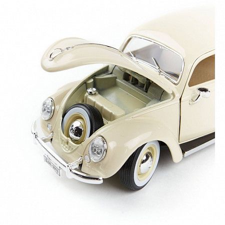 Машинка Bburago 1:18 Volkswagen Kafer-Beetle 1955 (18-12029) cream