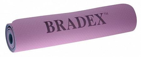 Коврик для йоги и фитнеса Bradex Двухслойный SF 0402 violet/sky