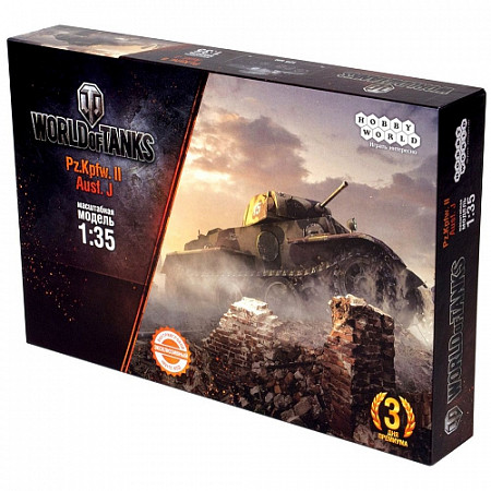 Сборная модель танка Hobby World World of Tanks Pz. Kpfw.II Ausf. J. 1393