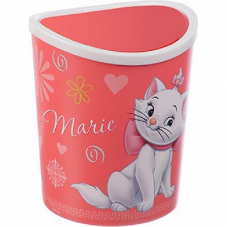 На картинке изображен Контейнер для мусора настольный Idea 1,6 л Disney М2491-Д Marie Контейнер для мусора настольный Idea 1,6 л Disney М2491-Д Marie