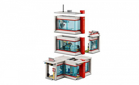 На картинке изображен Конструктор LEGO City Городская больница 60204 Конструктор LEGO City Городская больница 60204