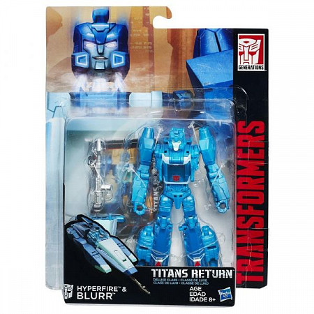Трансформер Transformers Дженерэйшнс Титаны Дэлюкс Hyperfire & Blurr (B7762)