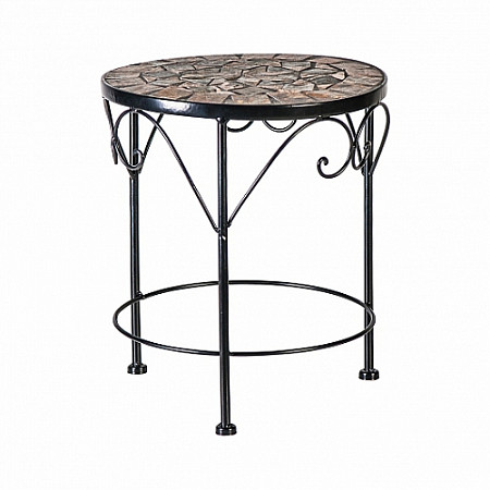 На картинке изображен Постамент для цветов Garden4you Mosaic D30xH35 см 3865 Постамент для цветов Garden4you Mosaic D30xH35 см 3865