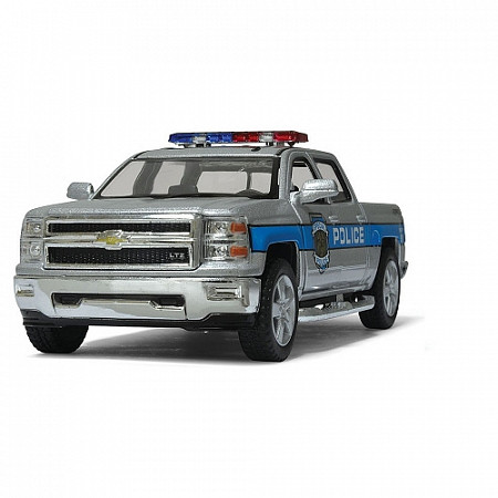 Модель авто инерционная Kinsmart Chevrolet Silverado 2014г KT5381WPR Blue