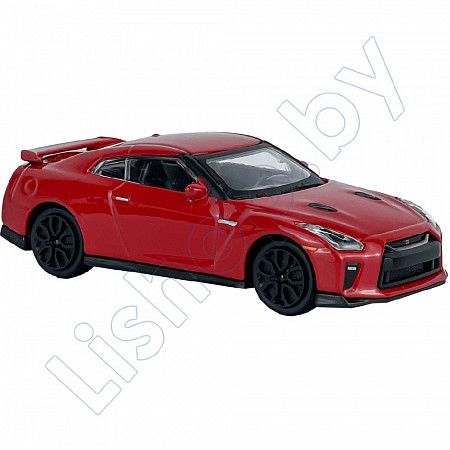 Машинка Bburago 1:43 2017 Nissan GT-R R35 (18-30000/18-30207) red