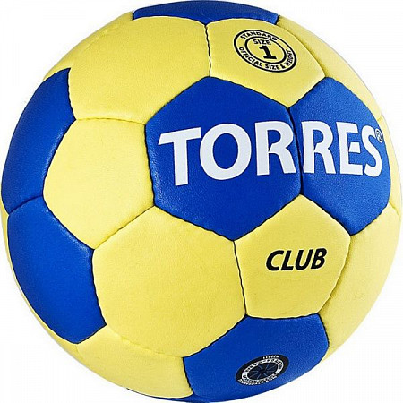 Мяч гандбольный Torres Club 1р Н30041 Blue/Yellow