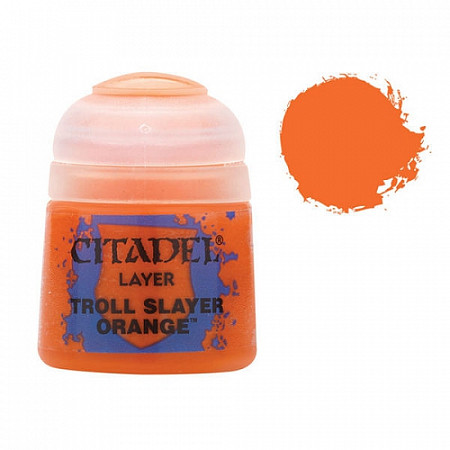 Краска для миниатюр Games Workshop Layer: Troll Slayer Orange 22-03