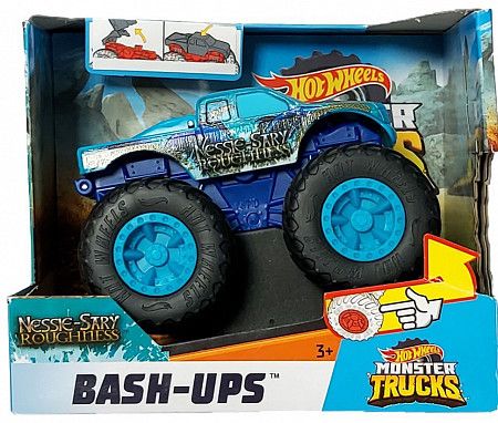 Машинка Hot Wheels Монстр Трак Bash-Ups Nessie-Sary Roughness (GCF94 GDR84)