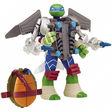 На картинке изображен Фигурка Turtles супер-боевые панцири, Леонардо, Mutation 91841 Фигурка Turtles супер-боевые панцири, Леонардо, Mutation 91841