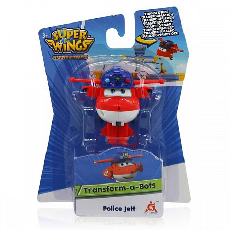 Мини-трансформер Super Wings Команда Полиции Джетт EU730031
