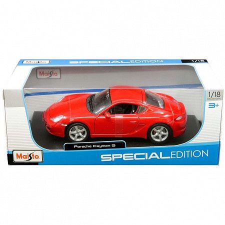 Машинка Maisto 1:18 Porsche Cayman (31122) red