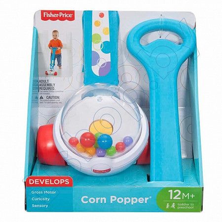 Игрушка каталка Fisher Price Попкорн с шариками (FGY72)