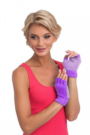 Перчатки для йоги Bradex противоскользящие SF 0208 Purple