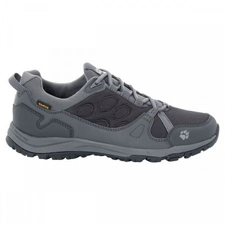 На картинке изображен Полуботинки женские Jack Wolfskin Activate Texapore Low W grey Полуботинки женские Jack Wolfskin Activate Texapore Low W grey
