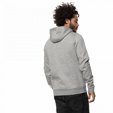 Пуловер мужский Jack Wolfskin Winter Logo Hoody M grey heather