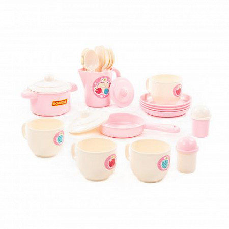 Набор детской посуды Полесье "Хозяюшка" на 4 персоны (V6) (28 элементов) 80141