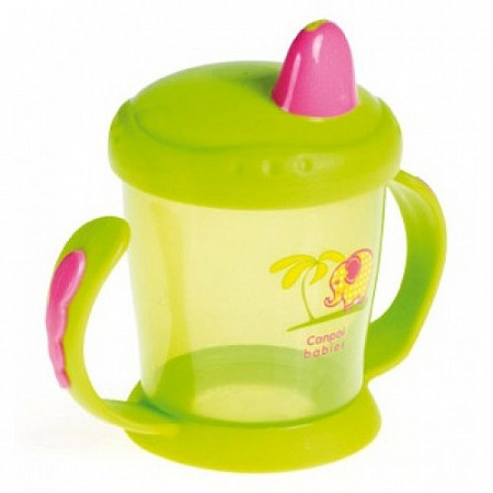 На картинке изображен Поильник Canpol babies 220 мл с твердым носиком 56/505 Green Поильник Canpol babies 220 мл с твердым носиком 56/505 Green