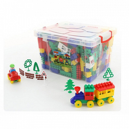 Конструктор строительный Полесье 396шт 55194