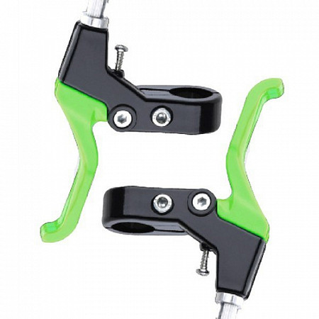 На картинке изображен Велоручки тормозные детские Vinca VB 61 green Велоручки тормозные детские Vinca VB 61 green