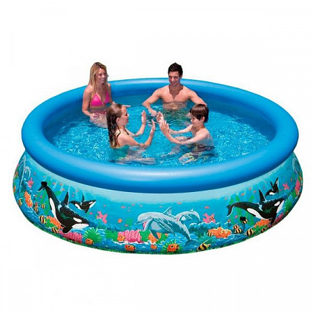 На картинке изображен Бассейн Intex Easy Set 28124/54900 Ocean Reef Бассейн Intex Easy Set 28124/54900 Ocean Reef