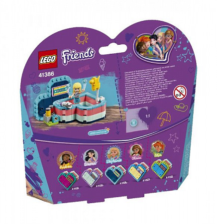 На картинке изображен Конструктор LEGO Friends Летняя шкатулка-сердечко для Стефани 41386 Конструктор LEGO Friends Летняя шкатулка-сердечко для Стефани 41386