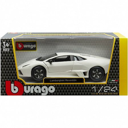 На картинке изображен Машинка Bburago 1:24 Lamborghini Reventon (18-21041) Машинка Bburago 1:24 Lamborghini Reventon (18-21041)