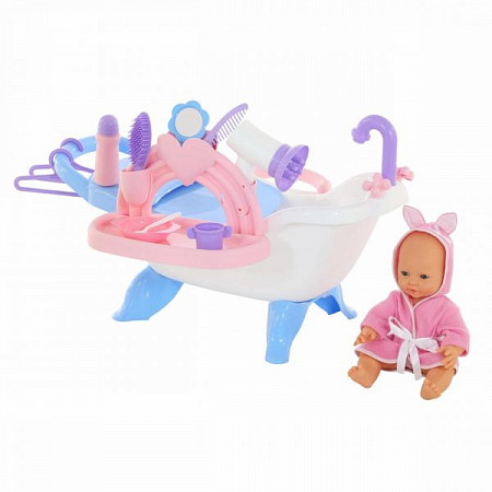 Набор для купания кукол Полесье с аксессуарами и пупсом 47243
