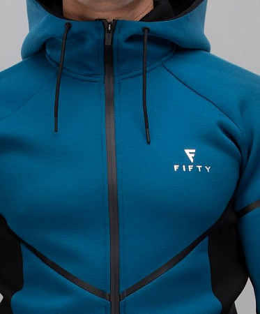 На картинке изображен Мужской спортивный джемпер FIFTY FA-MJ-0102-BBL blue/black Мужской спортивный джемпер FIFTY FA-MJ-0102-BBL blue/black
