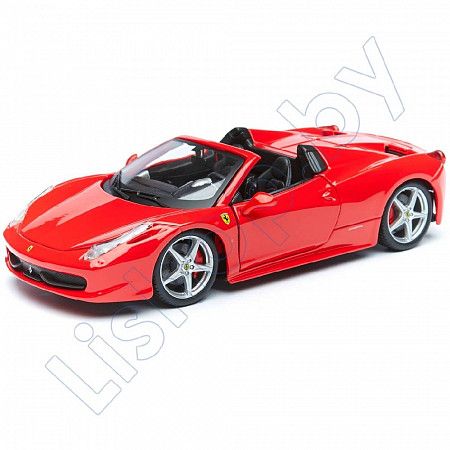 Машинка Bburago 1:24 Race And Play 458 Spider (18-26017)