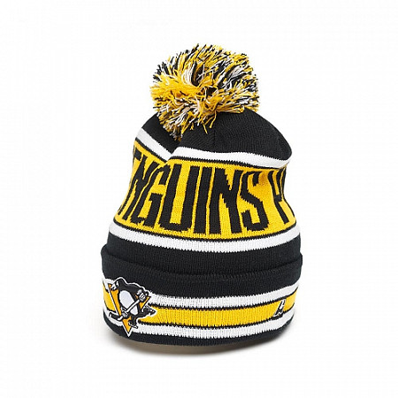 Шапка подростковая Atributika&Club NHL Pittsburgh Penguins 59130 black/yellow