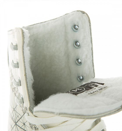 На картинке изображен Коньки фигурные Спортивная коллекция Princess Fur White Коньки фигурные Спортивная коллекция Princess Fur White