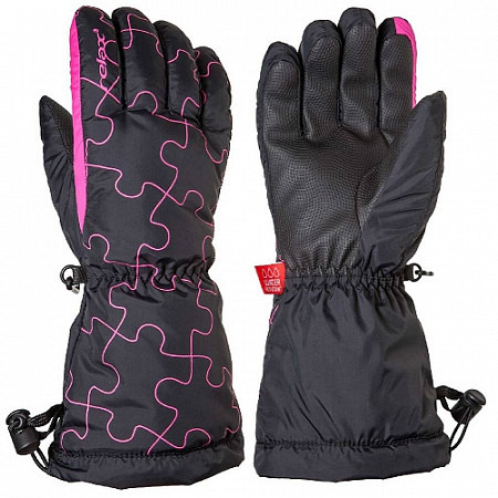 Перчатки горнолыжные детские Relax RR15C black/pink