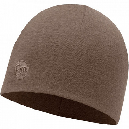 На картинке изображен Шапка Buff LIGHTWEIGHT MERINO WOOL HAT SOLID WALNUT BROWN Шапка Buff LIGHTWEIGHT MERINO WOOL HAT SOLID WALNUT BROWN