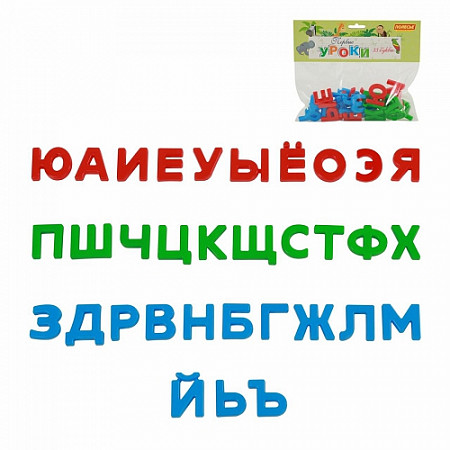 Набор Полесье Первые уроки 33 буквы 63236