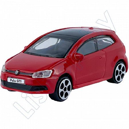 Машинка Bburago 1:43 Volkswagen Polo GTI Mark 5 (18-30000/18-30233) red