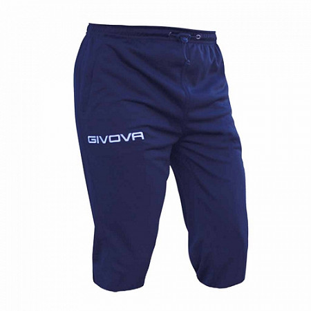На картинке изображен Мужские спортивные шорты Givova Panta Pinocchietto P020 blue Мужские спортивные шорты Givova Panta Pinocchietto P020 blue