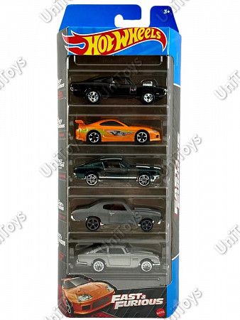 Набор машинок Hot Wheels Fast & Furious 5 шт. (1806 HLY70)