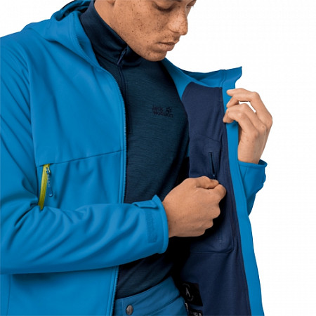 Куртка мужская Jack Wolfskin Mountain Tech Softshell M brilliant blue