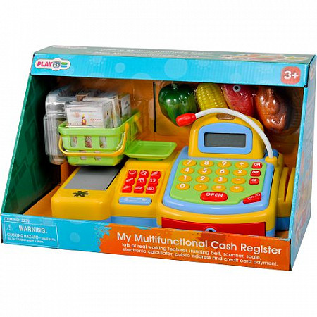 На картинке изображен Кассовый аппарат PlayGo с аксессуарами (звук,батарейки) 3230 Кассовый аппарат PlayGo с аксессуарами (звук,батарейки) 3230