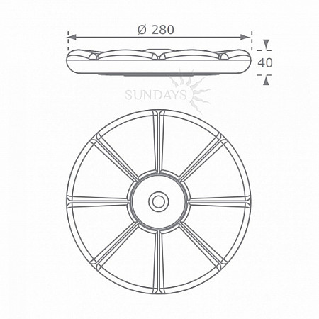 На картинке изображен Круглые качели-тарзанка Little Panda HDPE yellow Круглые качели-тарзанка Little Panda HDPE yellow