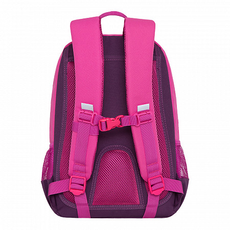 На картинке изображен Рюкзак школьный GRIZZLY RG-164-1 /2 pink Рюкзак школьный GRIZZLY RG-164-1 /2 pink
