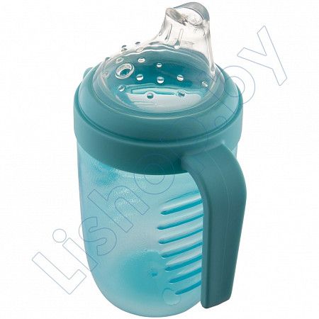 Поильник Canpol babies непроливающийся с силиконовым носиком 220 мл 9м+ (56/605) turquoise