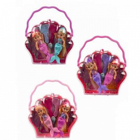 На картинке изображен Кукла Simba Маленькие русалочки-близняшки в ракушке (105733765) 1 шт. (в ассортименте) Кукла Simba Маленькие русалочки-близняшки в ракушке (105733765) 1 шт. (в ассортименте)